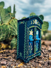 Load image into Gallery viewer, Vintage Hand Painted Trinket Cabinet