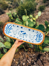 Load image into Gallery viewer, XL Hand Painted Wooden Farm Tray