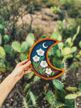 Load image into Gallery viewer, Hand Painted Datura Moon Tray