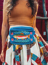 Load image into Gallery viewer, Hand Painted Crossbody Bag - Rainbow Trout 🐟