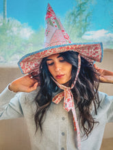 Load image into Gallery viewer, Handmade Patchwork Witch Hat 🌸