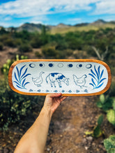 Load image into Gallery viewer, XL Hand Painted Wooden Farm Tray