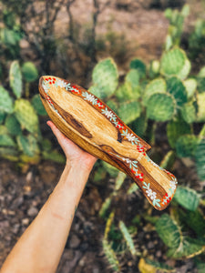 Hand Painted Wooden Fish Tray