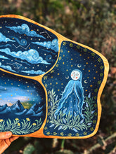 Load image into Gallery viewer, Original Painting 💙 Celestial Folk Tray
