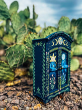 Load image into Gallery viewer, Vintage Hand Painted Trinket Cabinet