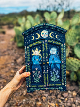 Load image into Gallery viewer, Vintage Hand Painted Trinket Cabinet