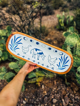 Load image into Gallery viewer, XL Hand Painted Wooden Farm Tray