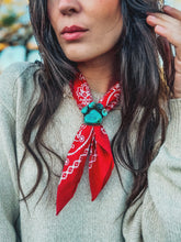 Load image into Gallery viewer, Adjustable Turquoise Paw Print Ring/Slide