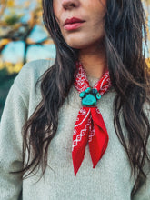 Load image into Gallery viewer, Adjustable Turquoise Paw Print Ring/Slide
