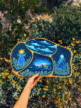 Load image into Gallery viewer, Original Painting 💙 Celestial Folk Tray