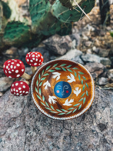Hand Painted Wooden Mushroom Bowl 🍄