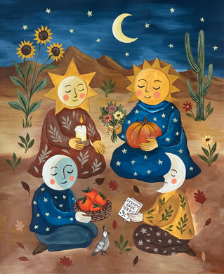 8x10 Celestial Folk Autumn Equinox Print