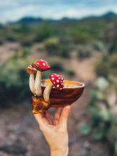Load image into Gallery viewer, Hand Painted Wooden Mushroom Bowl 🍄
