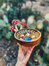 Load image into Gallery viewer, Hand Painted Wooden Mushroom Bowl 🍄