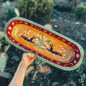 XL Hand Painted Wooden Tray 💫