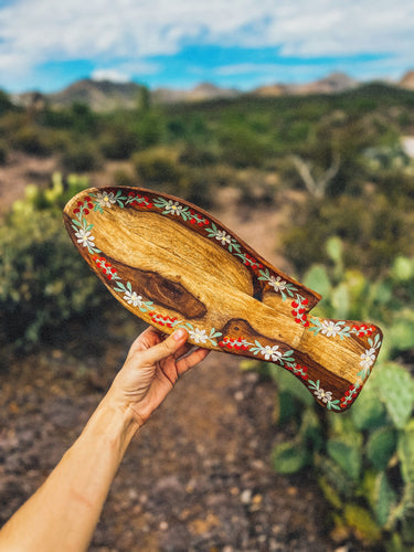 Hand Painted Wooden Fish Tray