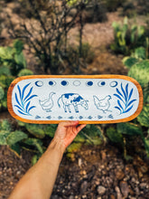 Load image into Gallery viewer, XL Hand Painted Wooden Farm Tray