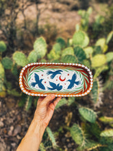 Load image into Gallery viewer, Hand Painted Wooden Crow Tray