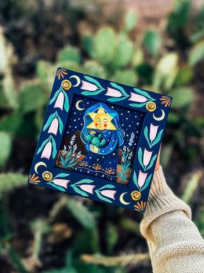 Vintage Hand Painted Trinket/Jewelry Box 💙