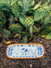 Load image into Gallery viewer, XL Hand Painted Wooden Farm Tray