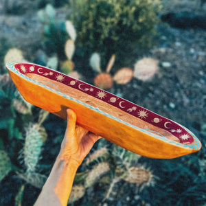 XL Hand Painted Wooden Tray 💫